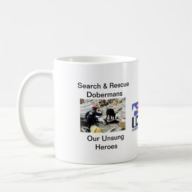 Tasse de dobermann de SAR (Gauche)