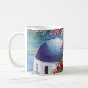 tasse de dôme de santorini
