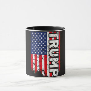 Tasse de Donald Trump avec le drapeau des