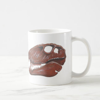 Tasse de double image de crâne de Dimetrodon