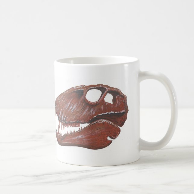 Tasse de double image de crâne de Dimetrodon (Droite)