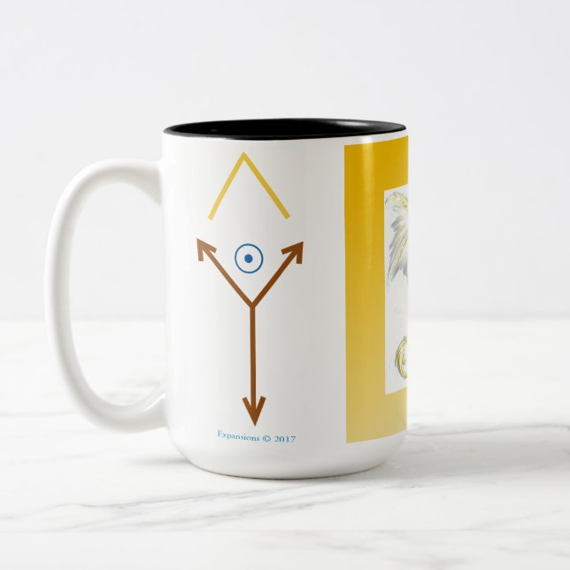 Tasse de dragon à ailes par blanc (Gauche)