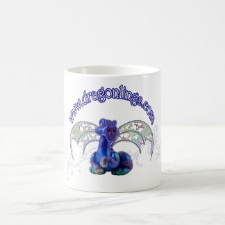 Tasse de dragon avec en filigrane