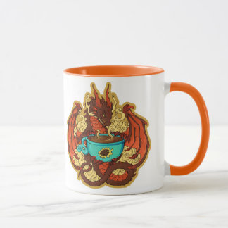 Tasse de dragon de café