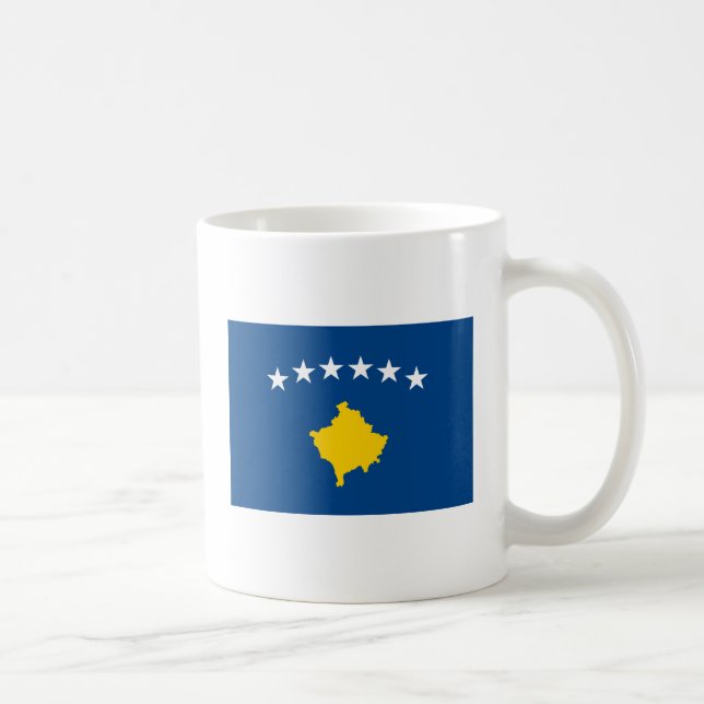 Tasse de drapeau de Kosovo (Droite)