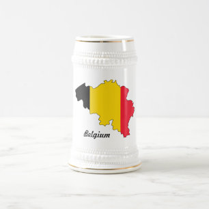 Tasse de drapeau de la Belgique