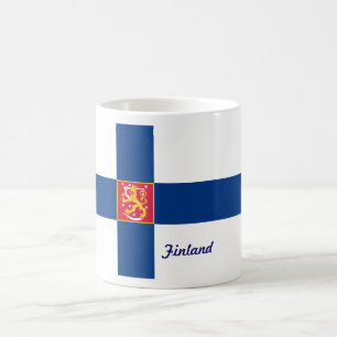 Tasse de drapeau de la Finlande