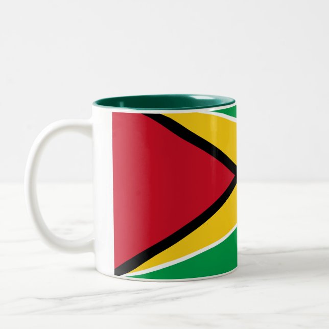 Tasse de drapeau de la Guyane (Gauche)