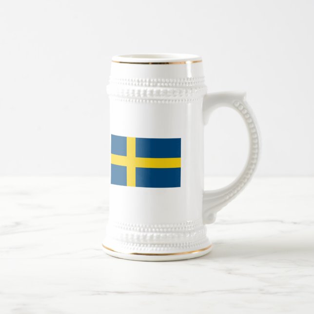 Tasse de drapeau de la Suède (Droite)