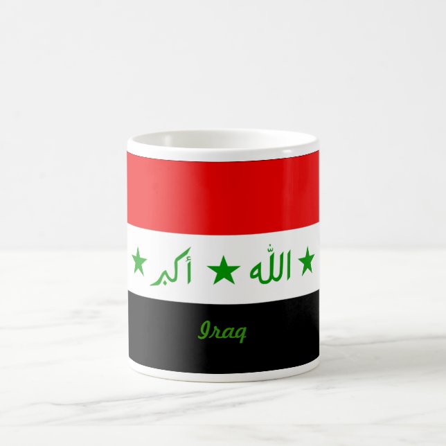 Tasse de drapeau de l'Irak (Centre)