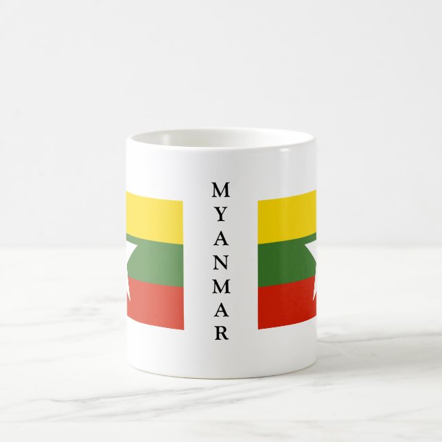 Tasse de drapeau de Myanmar (Centre)