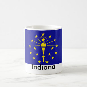 Tasse de drapeau d'état de l'Indiana