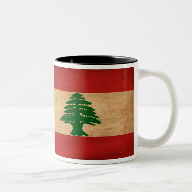 Tasse de drapeau du Liban (Droit)