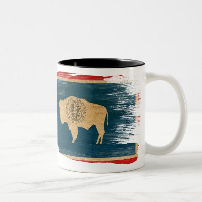 Tasse de drapeau du Wyoming (Droit)