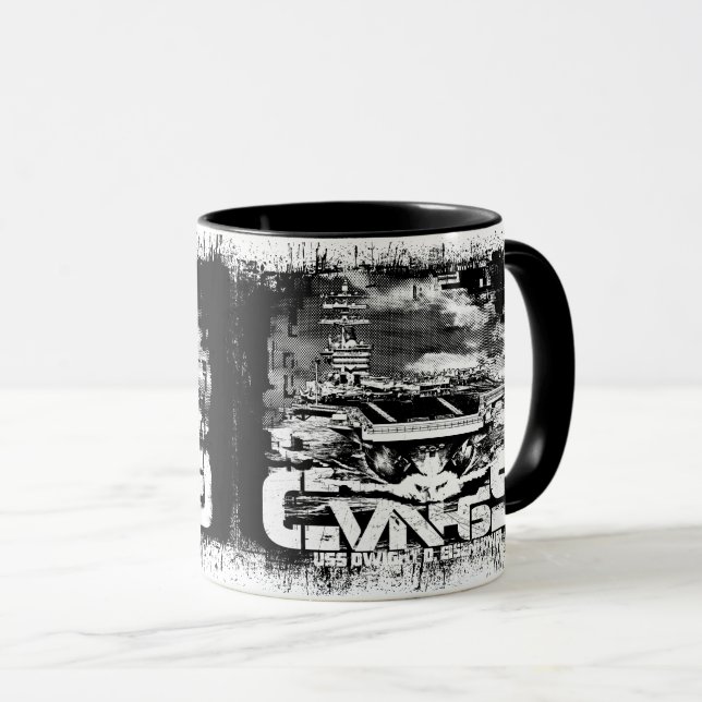 Tasse de Dwight David Eisenhower de porte-avions (Devant droit)