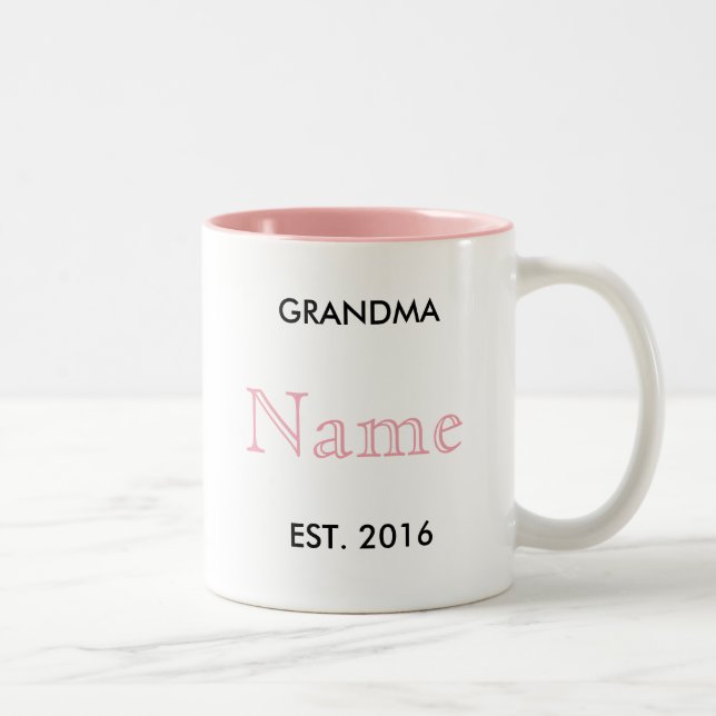 Tasse de faire-part de grossesse de grand-maman ! (Droit)