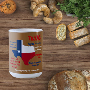 Tasse de faits intéressants sur l'État du Texas 