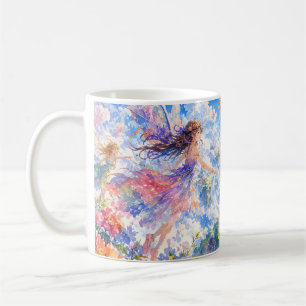 Tasse de fantaisie de fée volante rêveuse