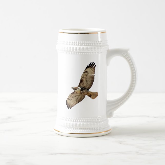 Tasse de faucon coupée la queue par rouge (Droite)