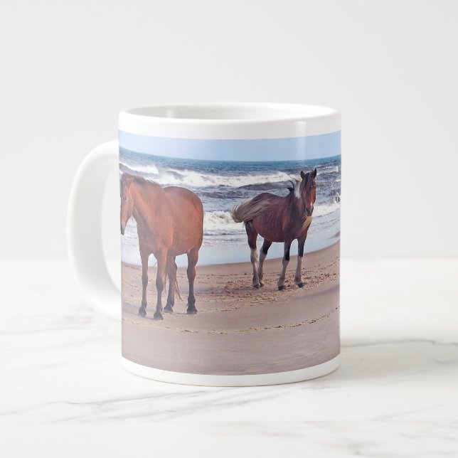 Tasse de faune, chevaux sauvages (Devant gauche)