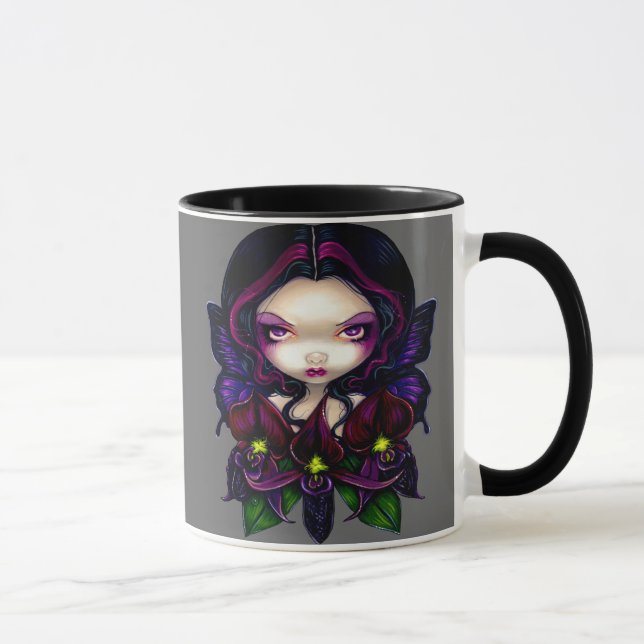 Tasse "de fée noire d'orchidée" (Droite)