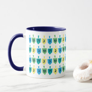 Tasse de fête de Hanoukka dreidel