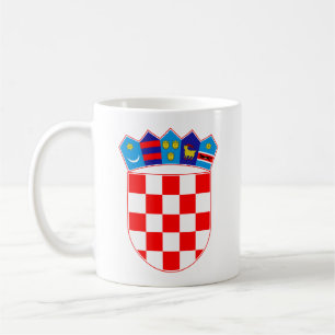 Tasse de fierté patriotique croate avec armoiries