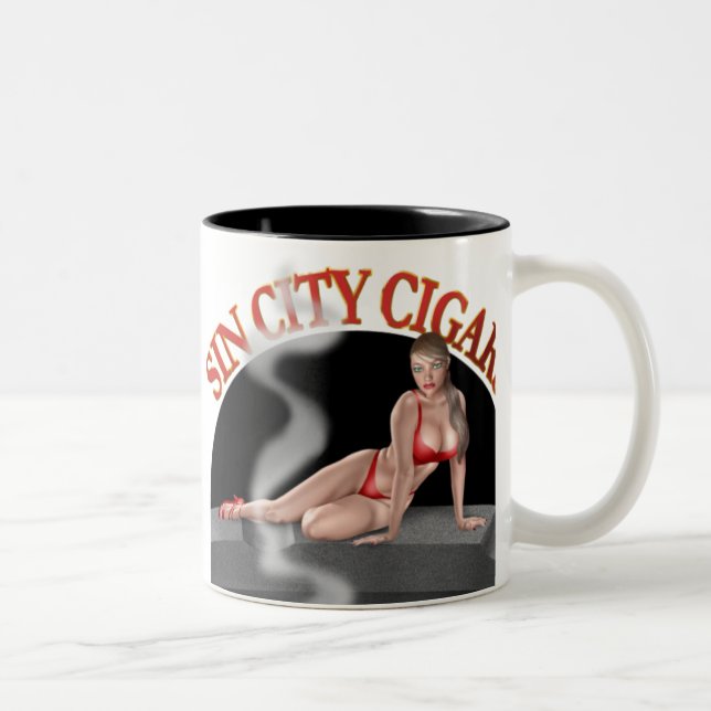 Tasse de "fille de bikini" de cigares de Sin City (Droit)