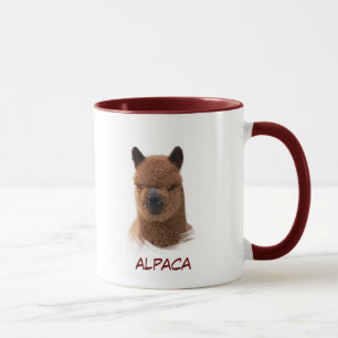 Tasse de fille de calendrier d'alpaga