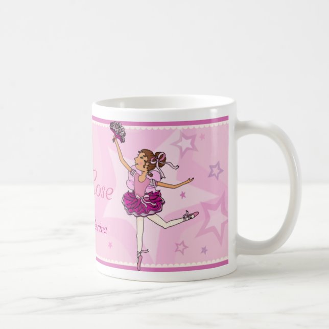 Tasse de fille de cheveux roses et auburn de (Droite)