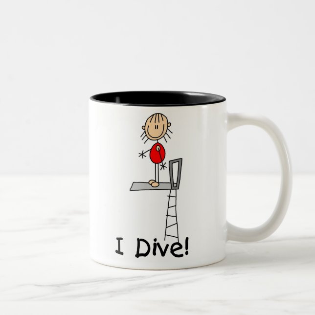 Tasse de fille de plongeur (Droit)
