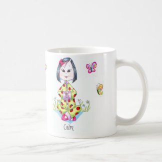 tasse de fille de porcelaine