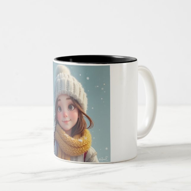 tasse de fille d'hiver (Devant droit)