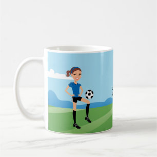 Tasse de fille du football
