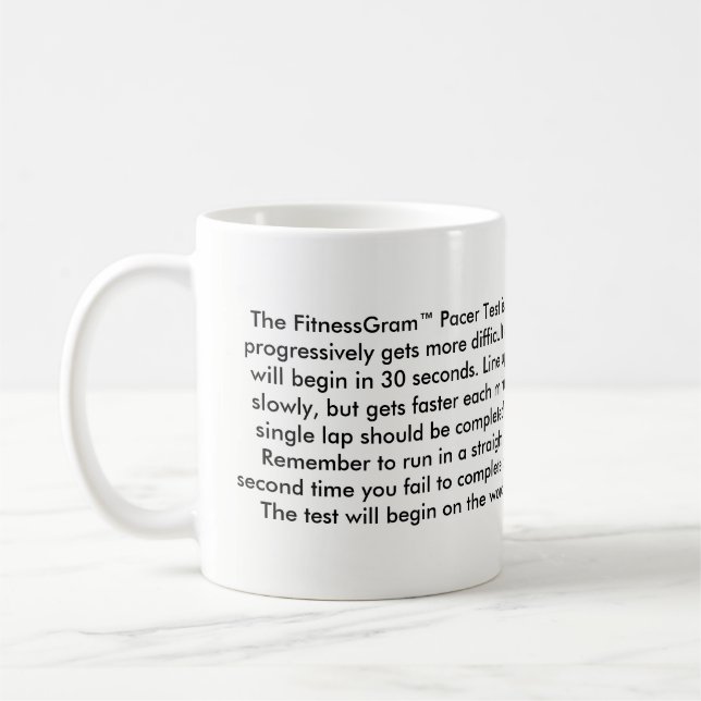 Tasse de FitnessGram (Gauche)