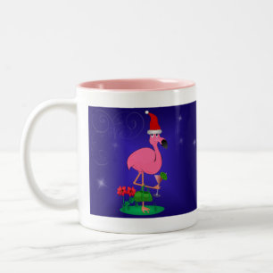 Tasse de Flamant rose de Noël
