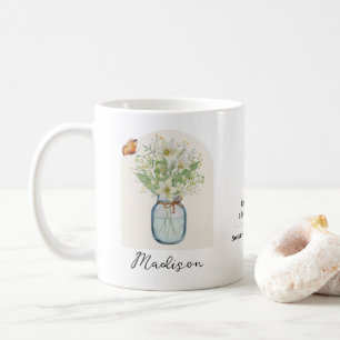 Tasse de fleur de naissance de mai