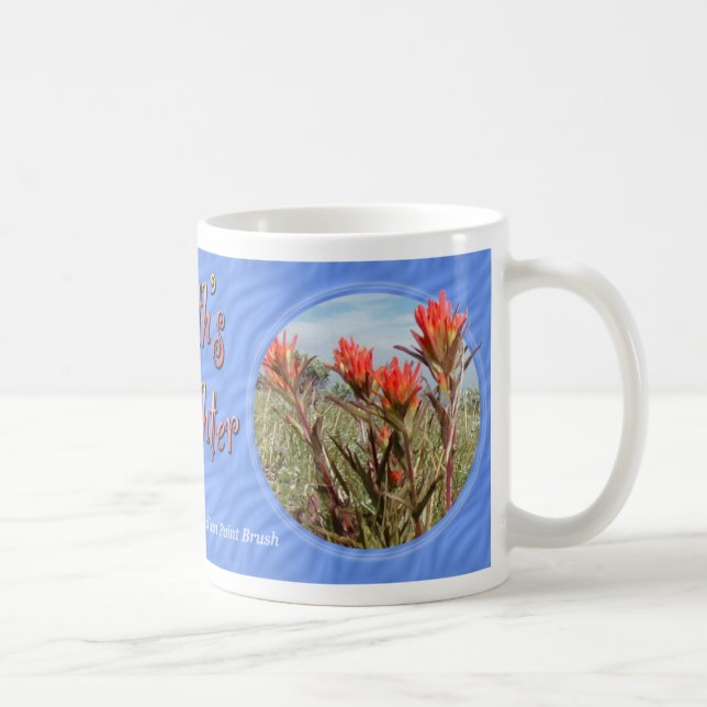 Tasse de fleur sauvage de pinceau indien de jour (Droite)