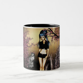 Tasse de fleurs de cerisier
