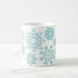 Tasse de flocon de neige de 220 bleus