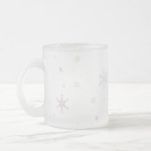 Tasse de flocons de neige