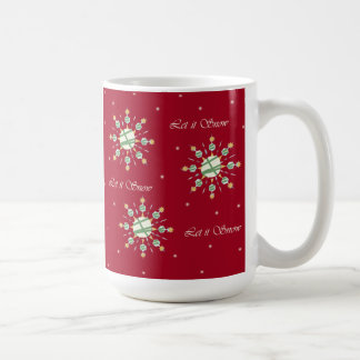 Tasse de flocons de neige