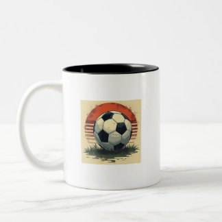 tasse de football de style rétro