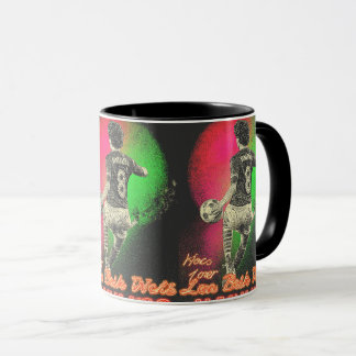 Tasse de football Rétro Néon Striker – Vaporwave d
