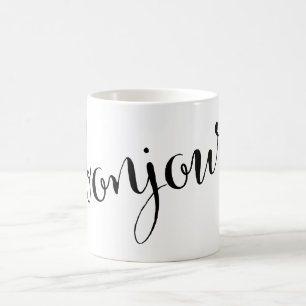 tasse de Français bonjour de bonjour