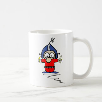 Tasse de Fred Pinsocket 2-Sided (Blanche-l)