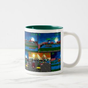 Tasse de frénésie de grenouille rétro