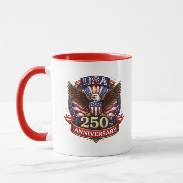 Tasse de gala du 250e anniversaire de Liberty Eagl (Gauche)