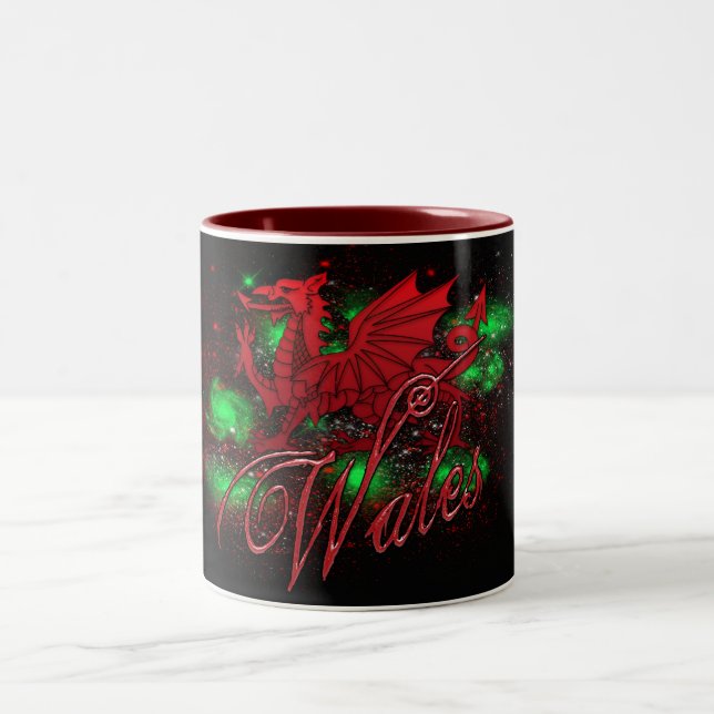 Tasse de Gallois, dragon, jour du Pays de Galles, (Centre)
