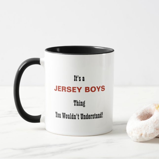 Tasse de garçons du Jersey (Avec donut)